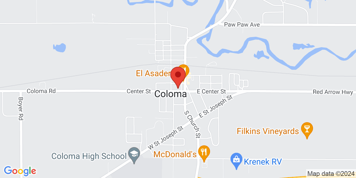 Map of Coloma Public Library